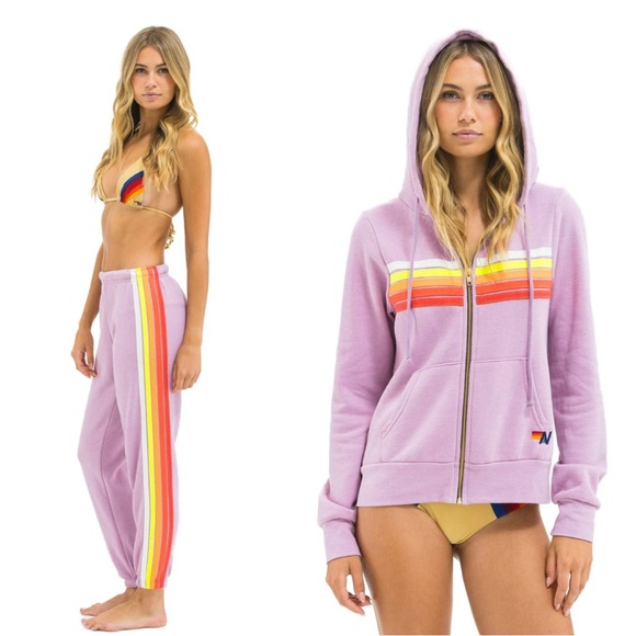 Aviator Nation Other - Aviator Nation 5 stripe SET mauve